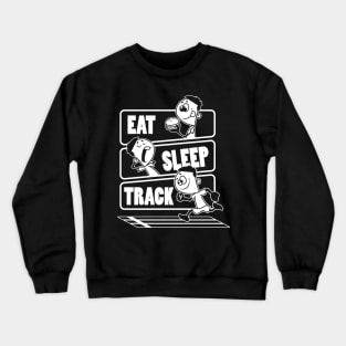 Eat Sleep Track - Track and field Athletic Contests Gift graphic Crewneck Sweatshirt